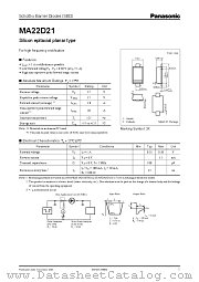 MA22D21 datasheet pdf Panasonic