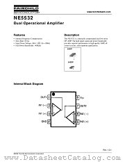 NE5532N datasheet pdf Fairchild Semiconductor