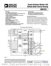 ADM1024ARUZ-REEL7 datasheet pdf Analog Devices