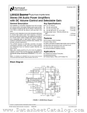 LM4838LQ datasheet pdf National Semiconductor