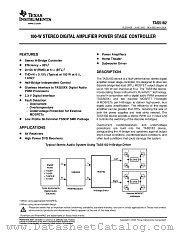 TAS5182DCARG4 datasheet pdf Texas Instruments