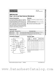 DM74ALS153N datasheet pdf Fairchild Semiconductor