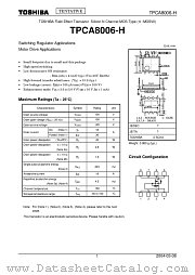 TPCA8006-H datasheet pdf TOSHIBA