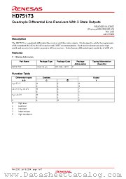 HD75173 datasheet pdf Renesas