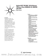 HFCT-701XBD datasheet pdf Agilent (Hewlett-Packard)