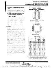 SNJ54S283W datasheet pdf Texas Instruments