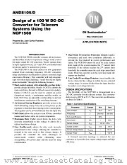 NCP1560 datasheet pdf ON Semiconductor