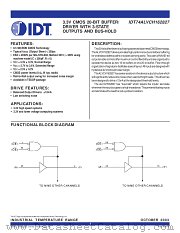 IDT74ALVCH162827PA8 datasheet pdf IDT