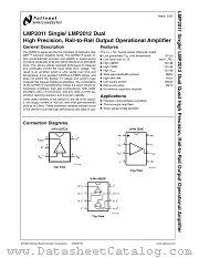 LMP2012 datasheet pdf National Semiconductor