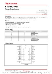 HD74HC4024 datasheet pdf Renesas