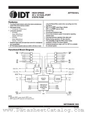 IDT7034L20PFI datasheet pdf IDT
