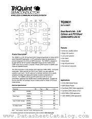TQ3M31 datasheet pdf TriQuint Semiconductor