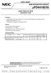 UPD4416016 datasheet pdf NEC