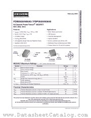 FDB050AN06A0 datasheet pdf Fairchild Semiconductor