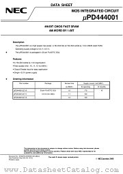 UPD444001LE-12 datasheet pdf NEC