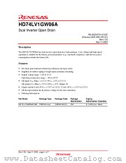 HD74LV1GW06A datasheet pdf Renesas