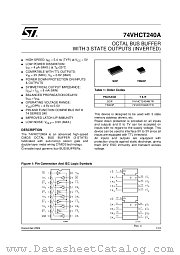 74VHCT240A datasheet pdf ST Microelectronics