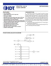 IDT74GTLP816PGI datasheet pdf IDT