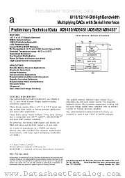 AD5452 datasheet pdf Analog Devices