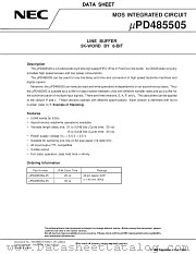 UPD485505 datasheet pdf NEC
