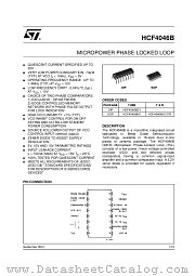 HCF4046 datasheet pdf ST Microelectronics