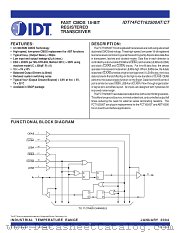 IDT74FCT162500ATPV datasheet pdf IDT