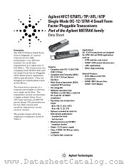 HFCT-5750ATL datasheet pdf Agilent (Hewlett-Packard)