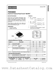 FDS4885C datasheet pdf Fairchild Semiconductor
