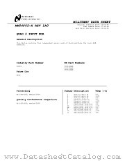 54F02LMQB datasheet pdf National Semiconductor