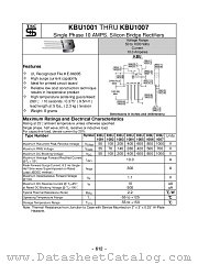 KBU1005 datasheet pdf Taiwan Semiconductor