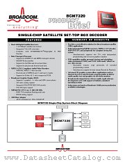 BCM7320 datasheet pdf Broadcom