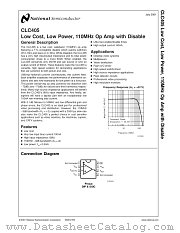 CLC405AJ-MLS datasheet pdf National Semiconductor