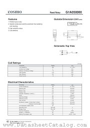 G1A050000 datasheet pdf Cosmo Electronics