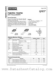 FQB3P50TM datasheet pdf Fairchild Semiconductor