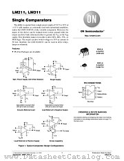 LM211D datasheet pdf ON Semiconductor