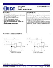 IDT74FCT16841CTPA datasheet pdf IDT