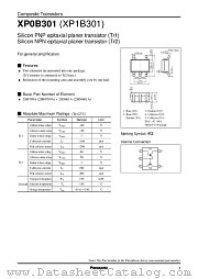 XP0B301 datasheet pdf Panasonic