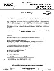 UPD720130 datasheet pdf NEC