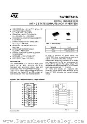 74VHCT541A datasheet pdf ST Microelectronics