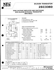 2SC3360-T2B datasheet pdf NEC