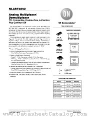 NLAST4052QSR datasheet pdf ON Semiconductor