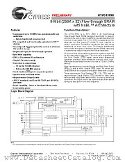 CY7C1379C datasheet pdf Cypress