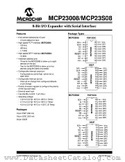 MCP23008 datasheet pdf Microchip