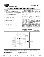 CS5451A datasheet pdf Cirrus Logic