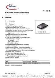 TLE 6361 G datasheet pdf Infineon
