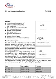 TLE 4263 G datasheet pdf Infineon