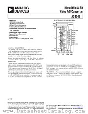 5962-9092701MXA datasheet pdf Analog Devices
