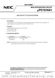 UPD161641 datasheet pdf NEC