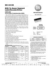 MC14513B datasheet pdf ON Semiconductor