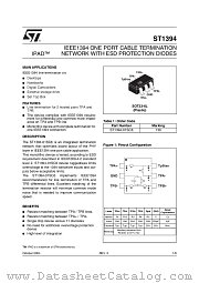 ST1394 datasheet pdf ST Microelectronics